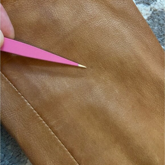 Elie Tahari Women’s Leather Bomber Jacket Size Medium - Picture 10 of 12